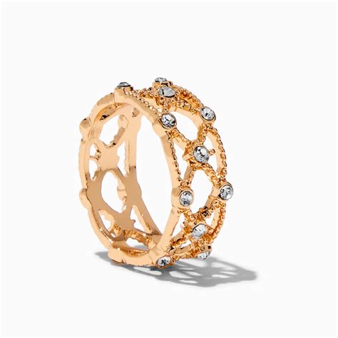 Michael Kors Flower Power Rose Gold Tone Statement Ring